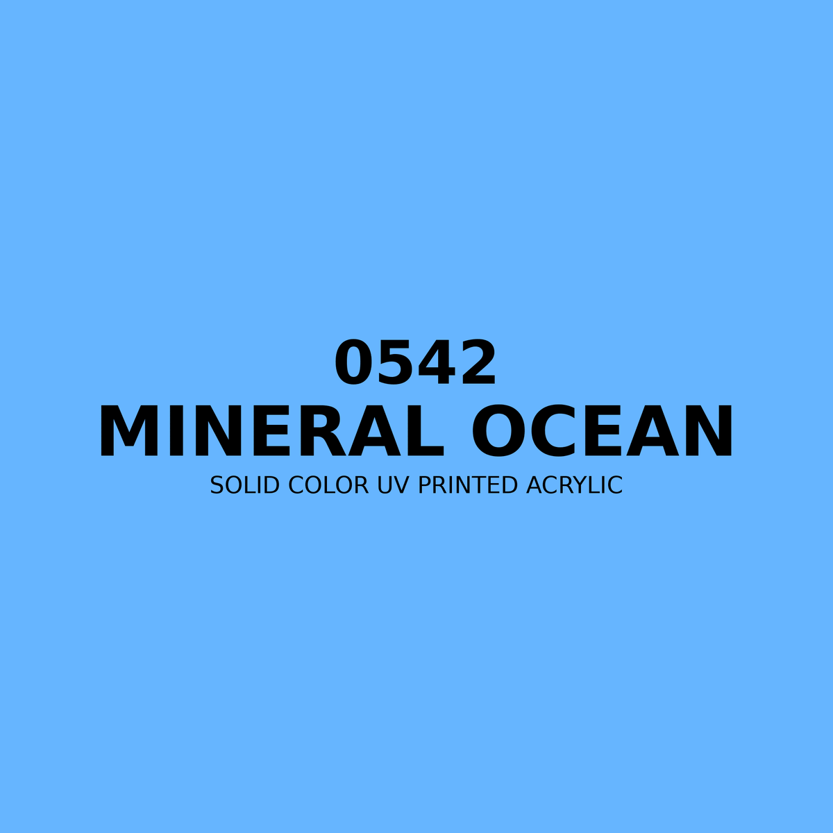 0542 | Mineral Ocean | Solid Color UV Printed Acrylic - Solid Color UV Printed Acrylic