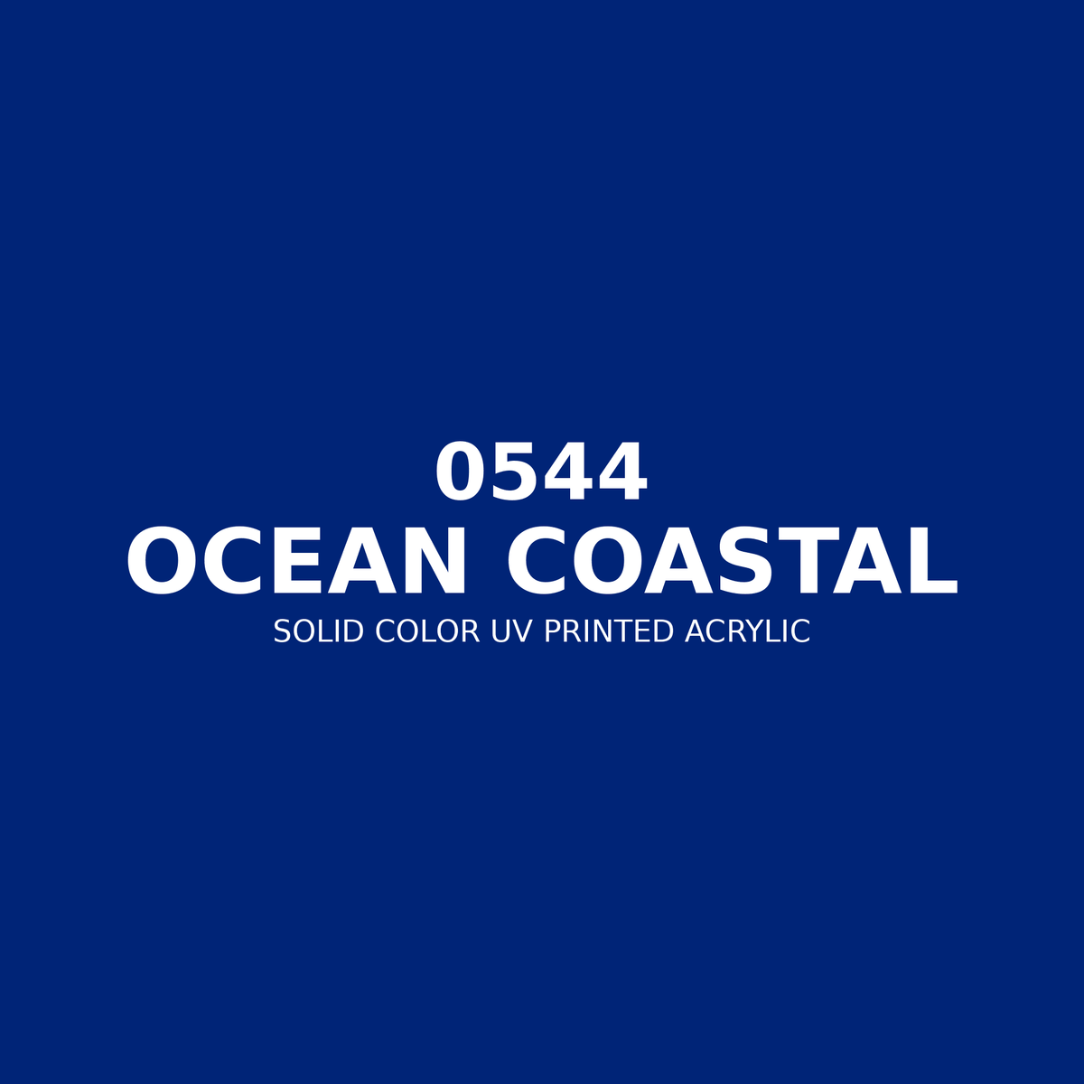 0544 | Ocean Coastal | Solid Color UV Printed Acrylic - Solid Color UV Printed Acrylic