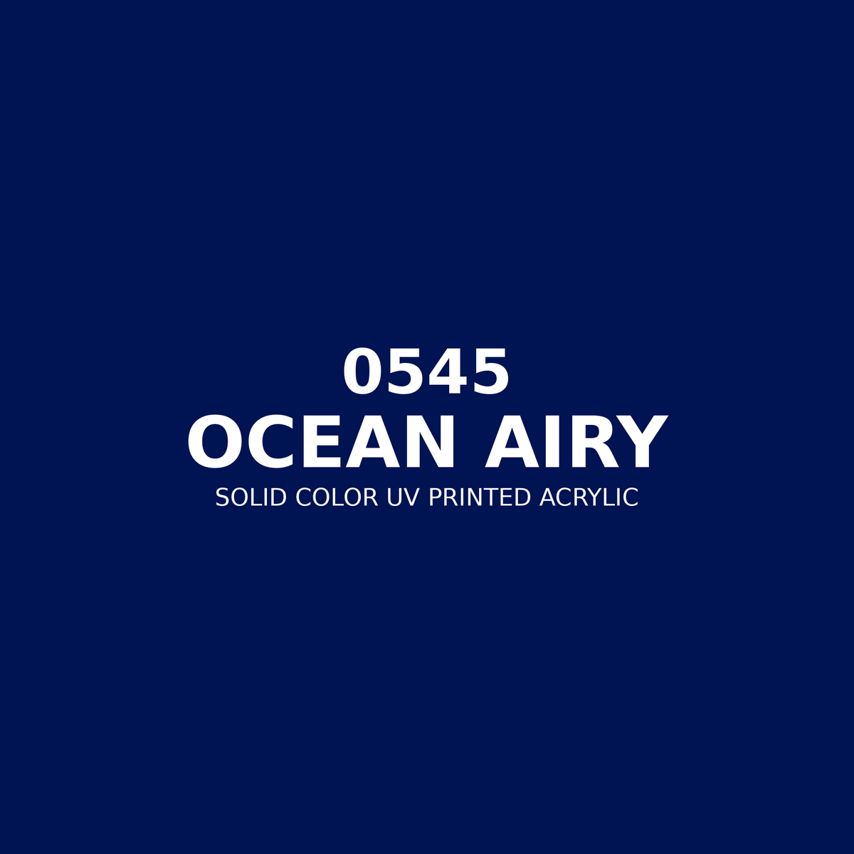 0545 | Ocean Airy | Solid Color UV Printed Acrylic - Solid Color UV Printed Acrylic