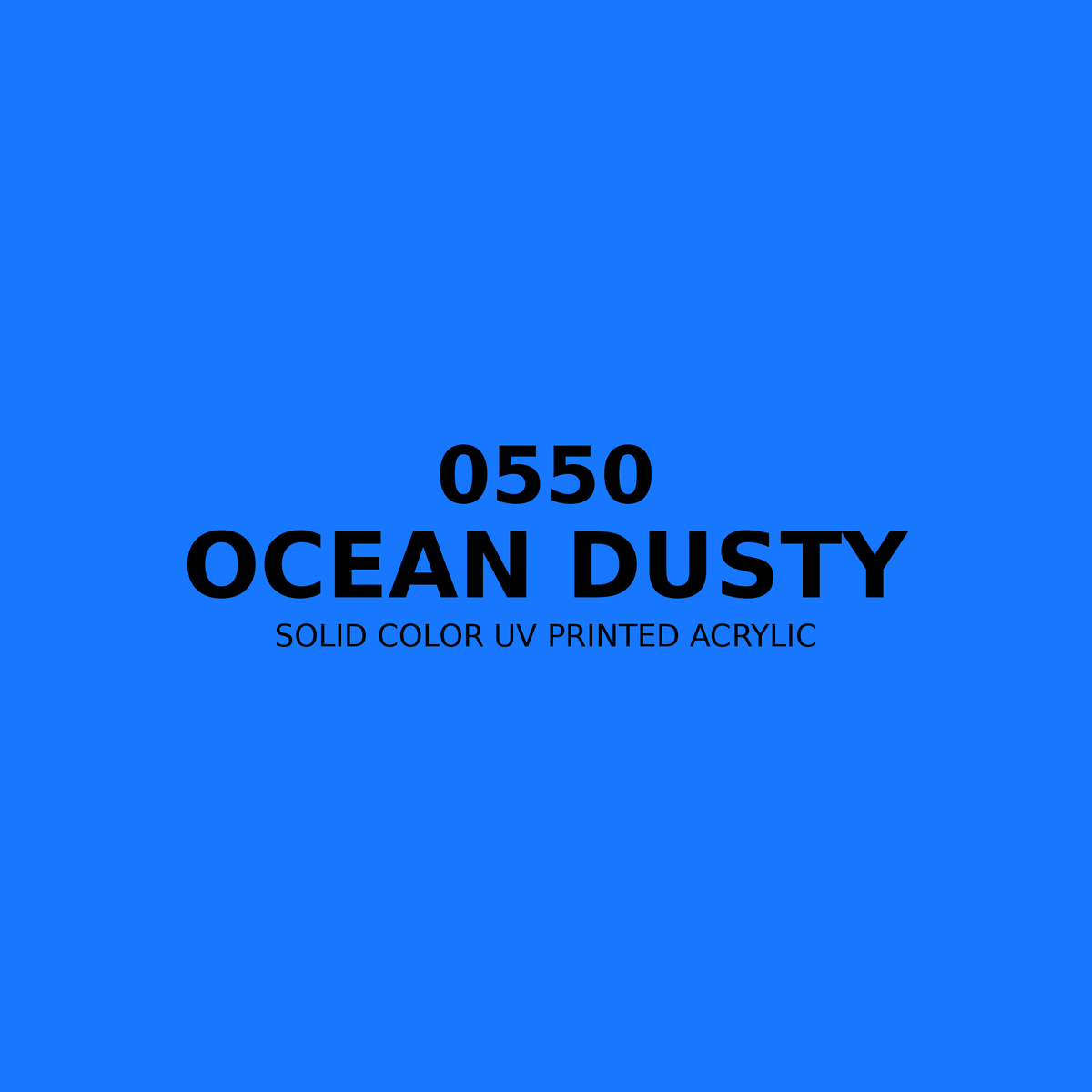 0550 | Ocean Dusty | Solid Color UV Printed Acrylic - Solid Color UV Printed Acrylic