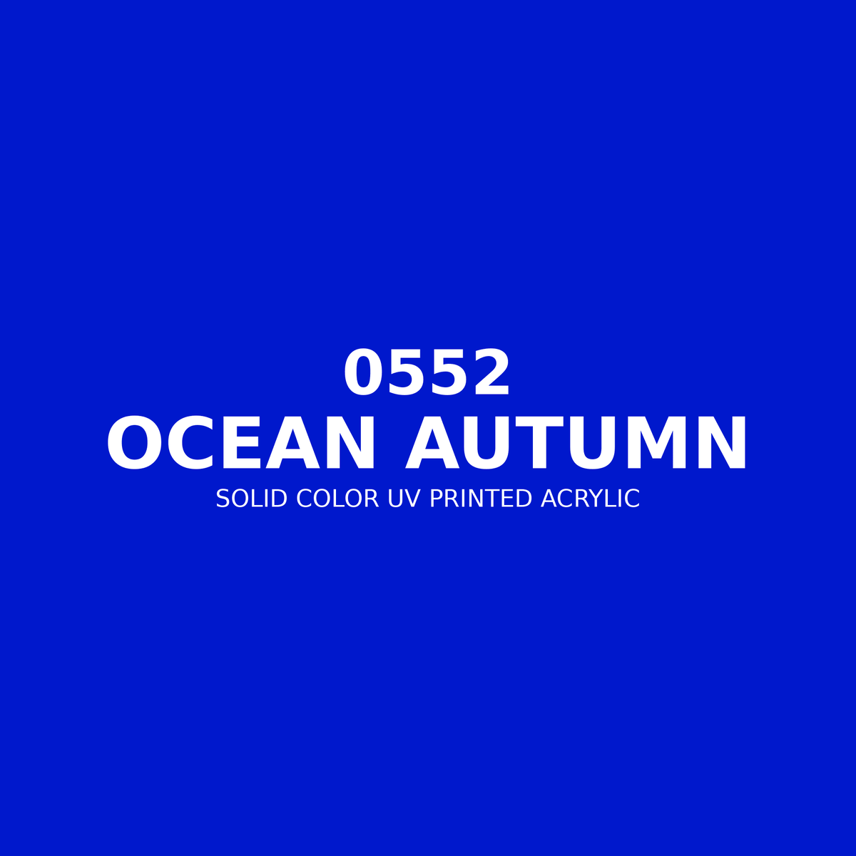 0552 | Ocean Autumn | Solid Color UV Printed Acrylic - Solid Color UV Printed Acrylic
