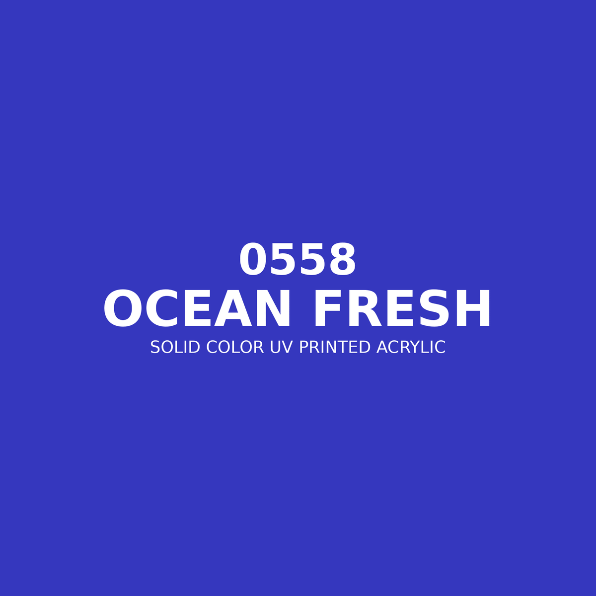 0558 | Ocean Fresh | Solid Color UV Printed Acrylic - Solid Color UV Printed Acrylic