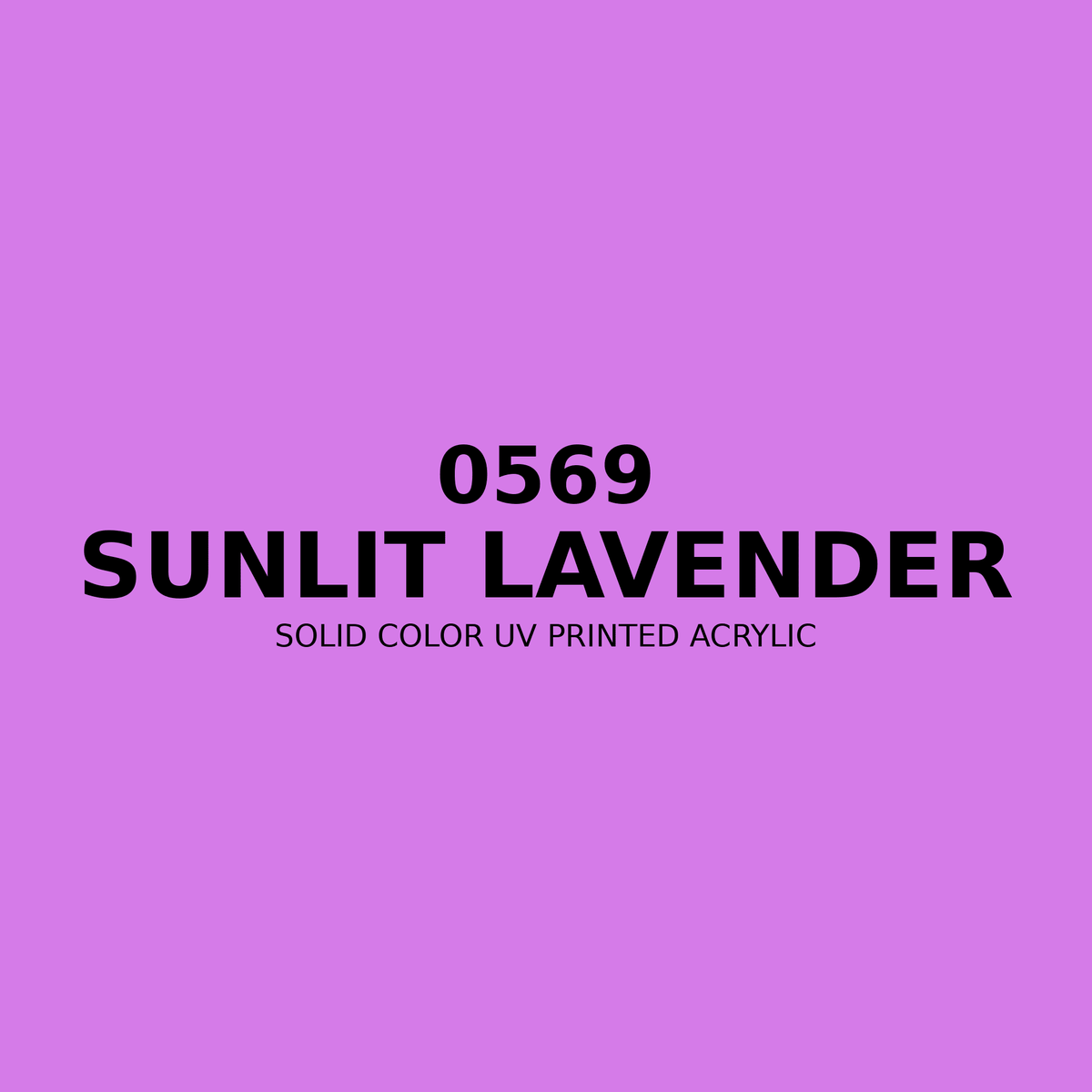 0569 | Sunlit Lavender | Solid Color UV Printed Acrylic - Solid Color UV Printed Acrylic