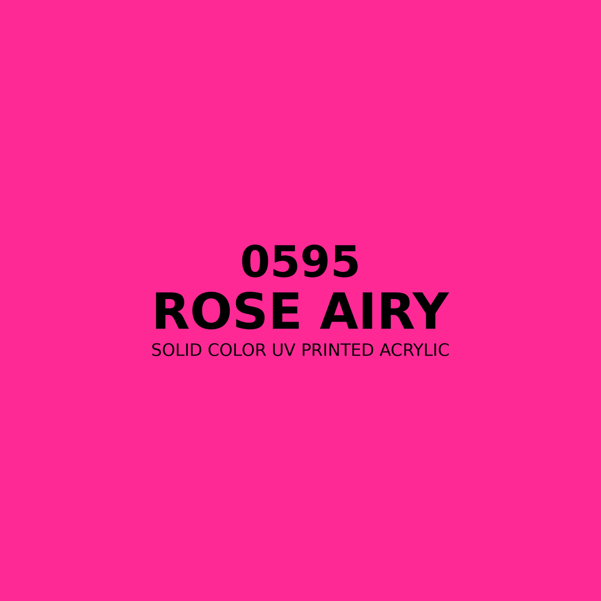 0595 | Rose Airy | Solid Color UV Printed Acrylic - Solid Color UV Printed Acrylic