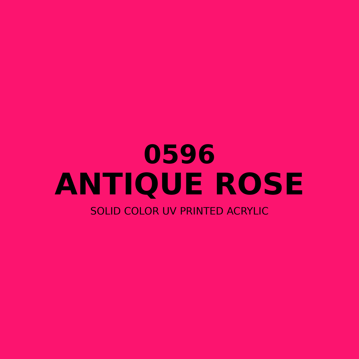 0596 | Antique Rose | Solid Color UV Printed Acrylic - Solid Color UV Printed Acrylic