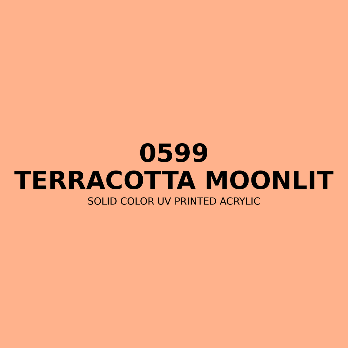 0599 | Terracotta Moonlit | Solid Color UV Printed Acrylic - Solid Color UV Printed Acrylic