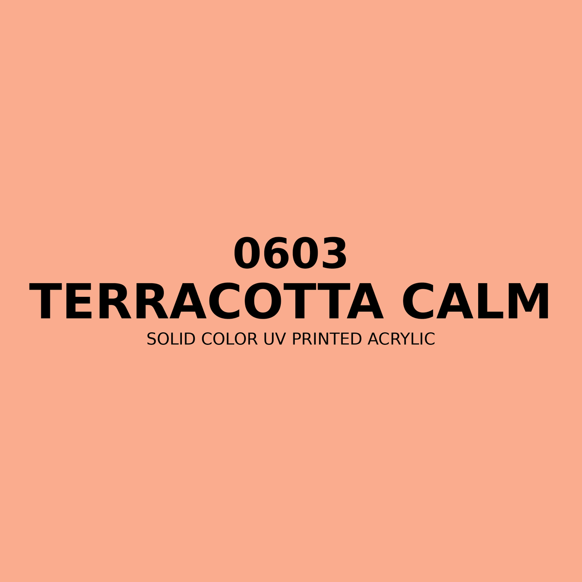 0603 | Terracotta Calm | Solid Color UV Printed Acrylic - Solid Color UV Printed Acrylic