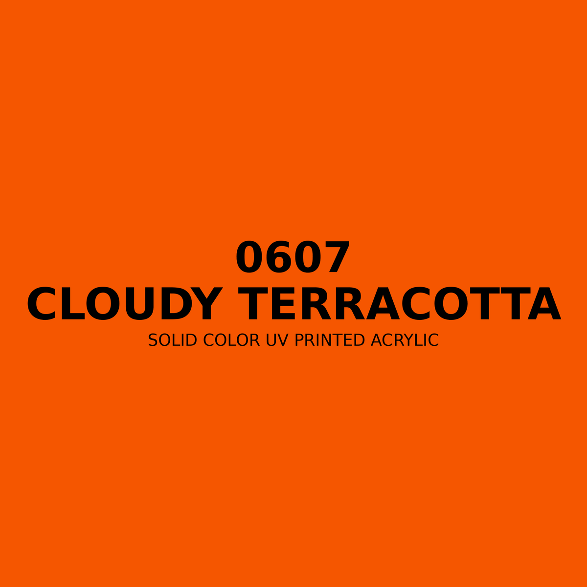 0607 | Cloudy Terracotta | Solid Color UV Printed Acrylic - Solid Color UV Printed Acrylic