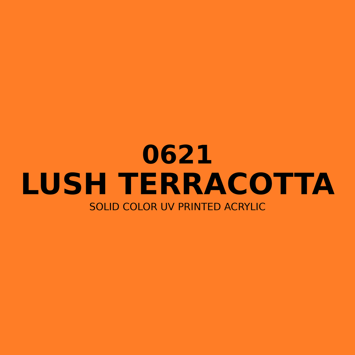 0621 | Lush Terracotta | Solid Color UV Printed Acrylic - Solid Color UV Printed Acrylic