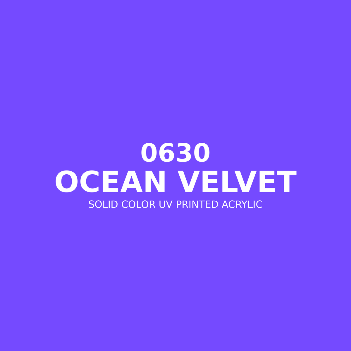0630 | Ocean Velvet | Solid Color UV Printed Acrylic - Solid Color UV Printed Acrylic