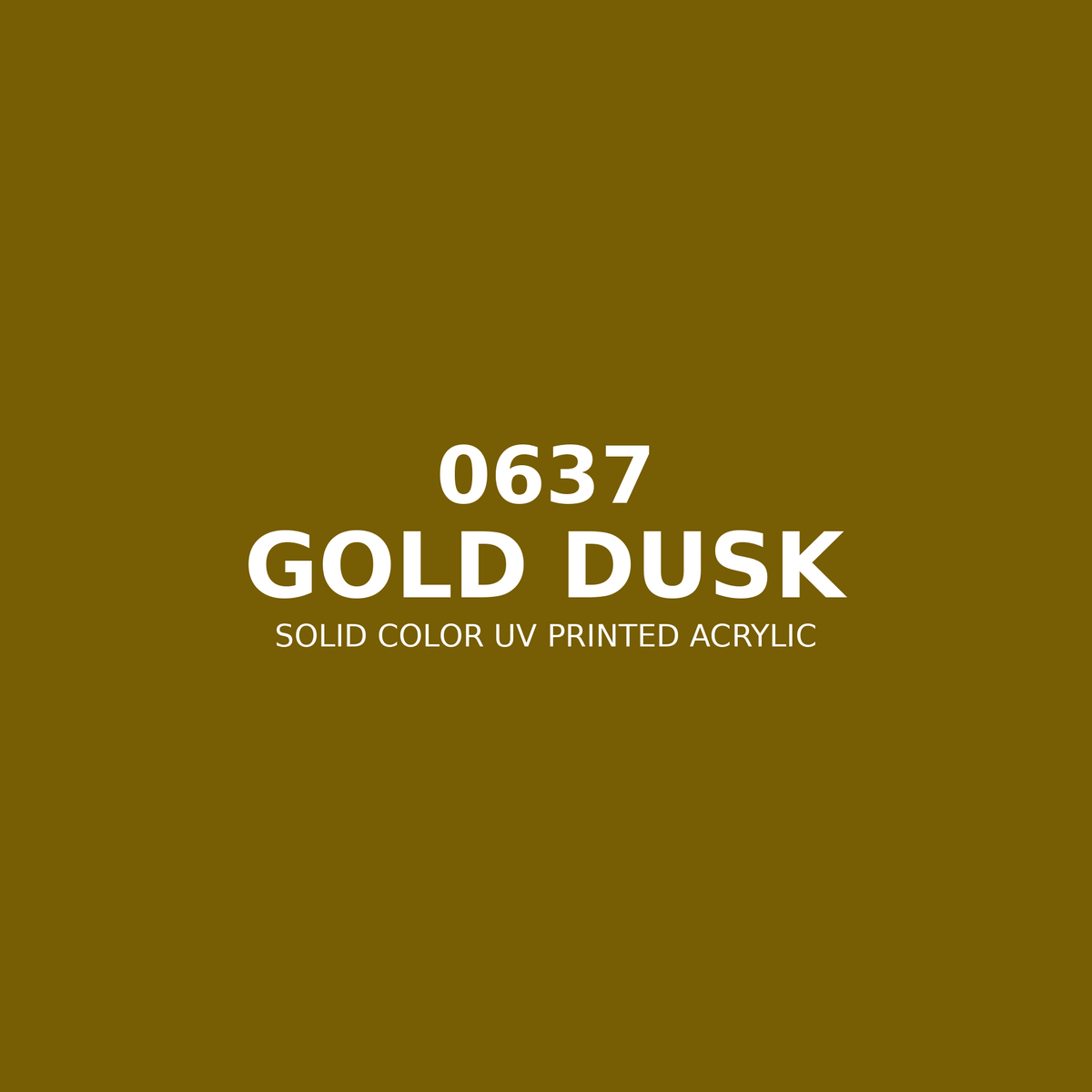 0637 | Gold Dusk | Solid Color UV Printed Acrylic - Solid Color UV Printed Acrylic