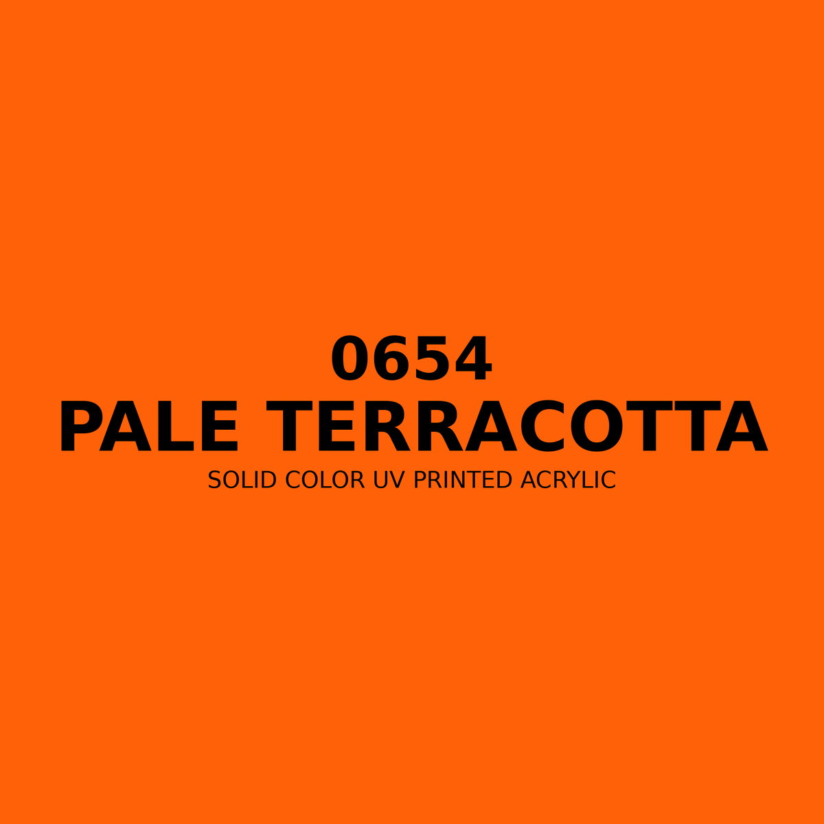 0654 | Pale Terracotta | Solid Color UV Printed Acrylic - Solid Color UV Printed Acrylic