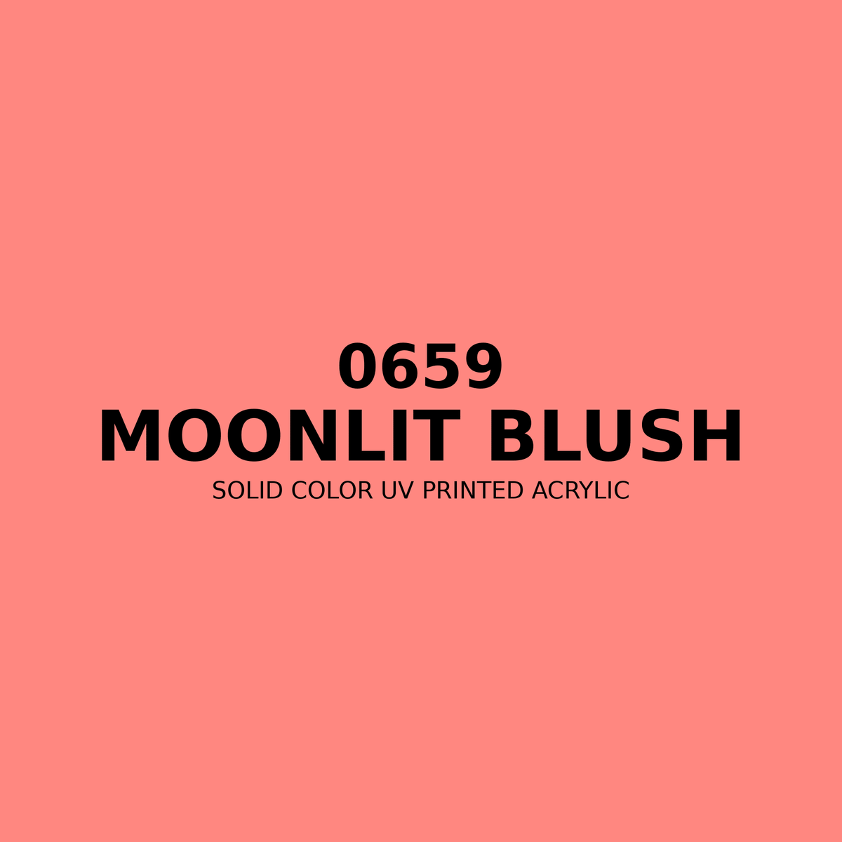 0659 | Moonlit Blush | Solid Color UV Printed Acrylic - Solid Color UV Printed Acrylic
