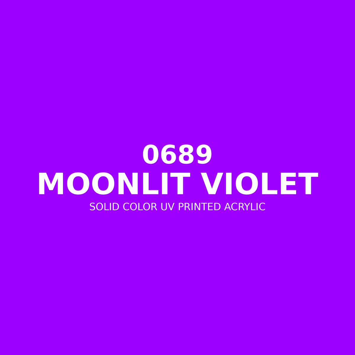 0689 | Moonlit Violet | Solid Color UV Printed Acrylic - Solid Color UV Printed Acrylic