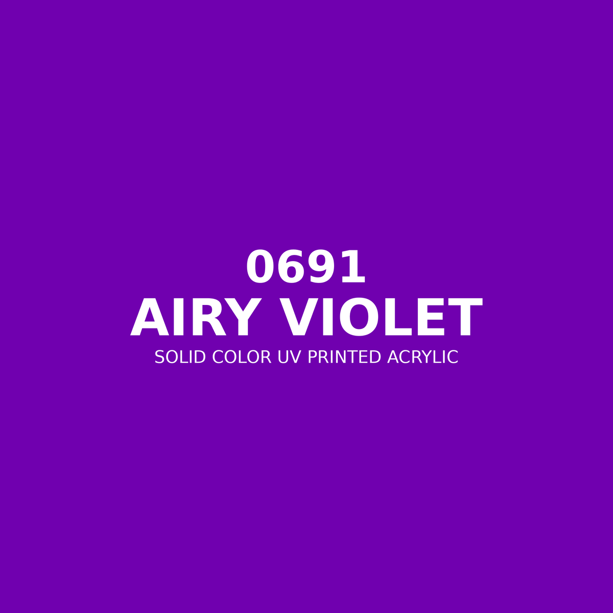 0691 | Airy Violet | Solid Color UV Printed Acrylic - Solid Color UV Printed Acrylic