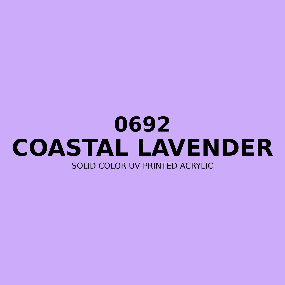 0692 | Coastal Lavender | Solid Color UV Printed Acrylic - Solid Color UV Printed Acrylic