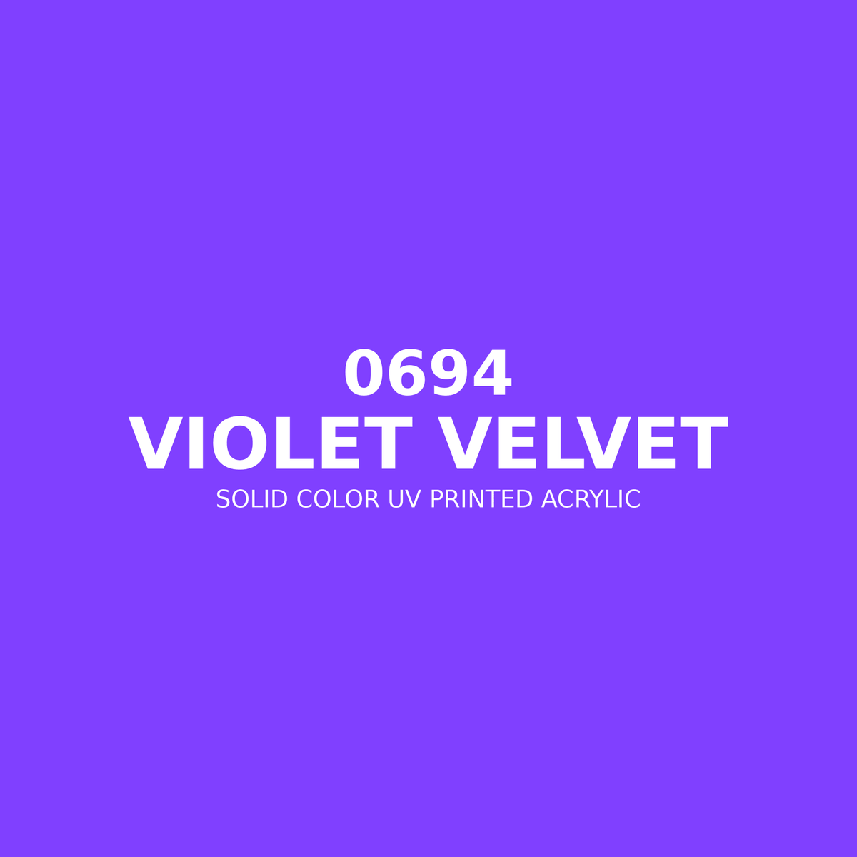 0694 | Violet Velvet | Solid Color UV Printed Acrylic - Solid Color UV Printed Acrylic