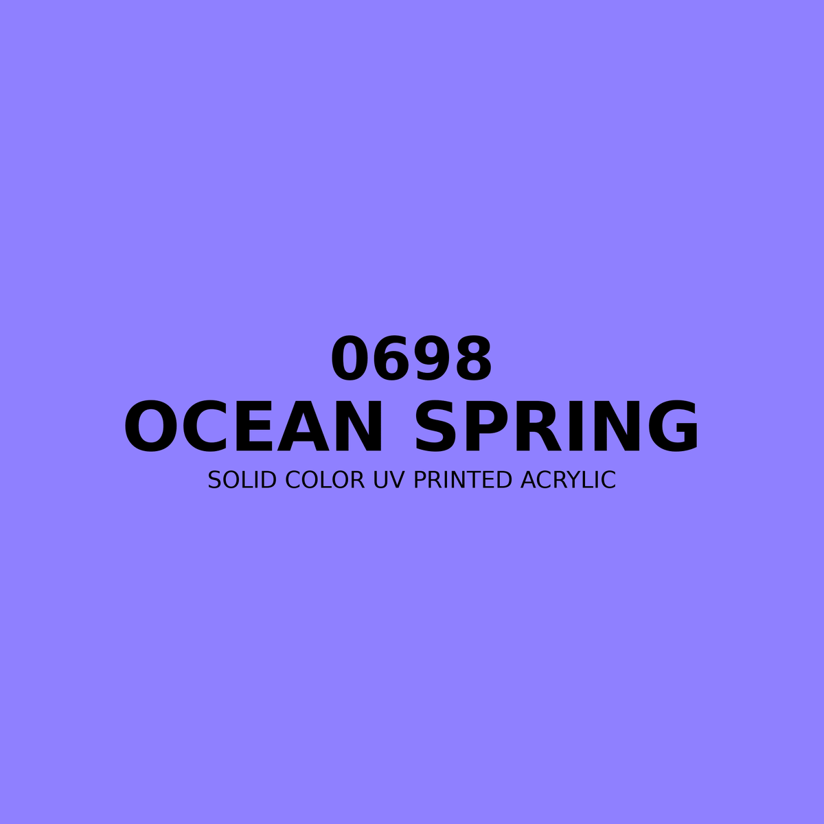 0698 | Ocean Spring | Solid Color UV Printed Acrylic - Solid Color UV Printed Acrylic