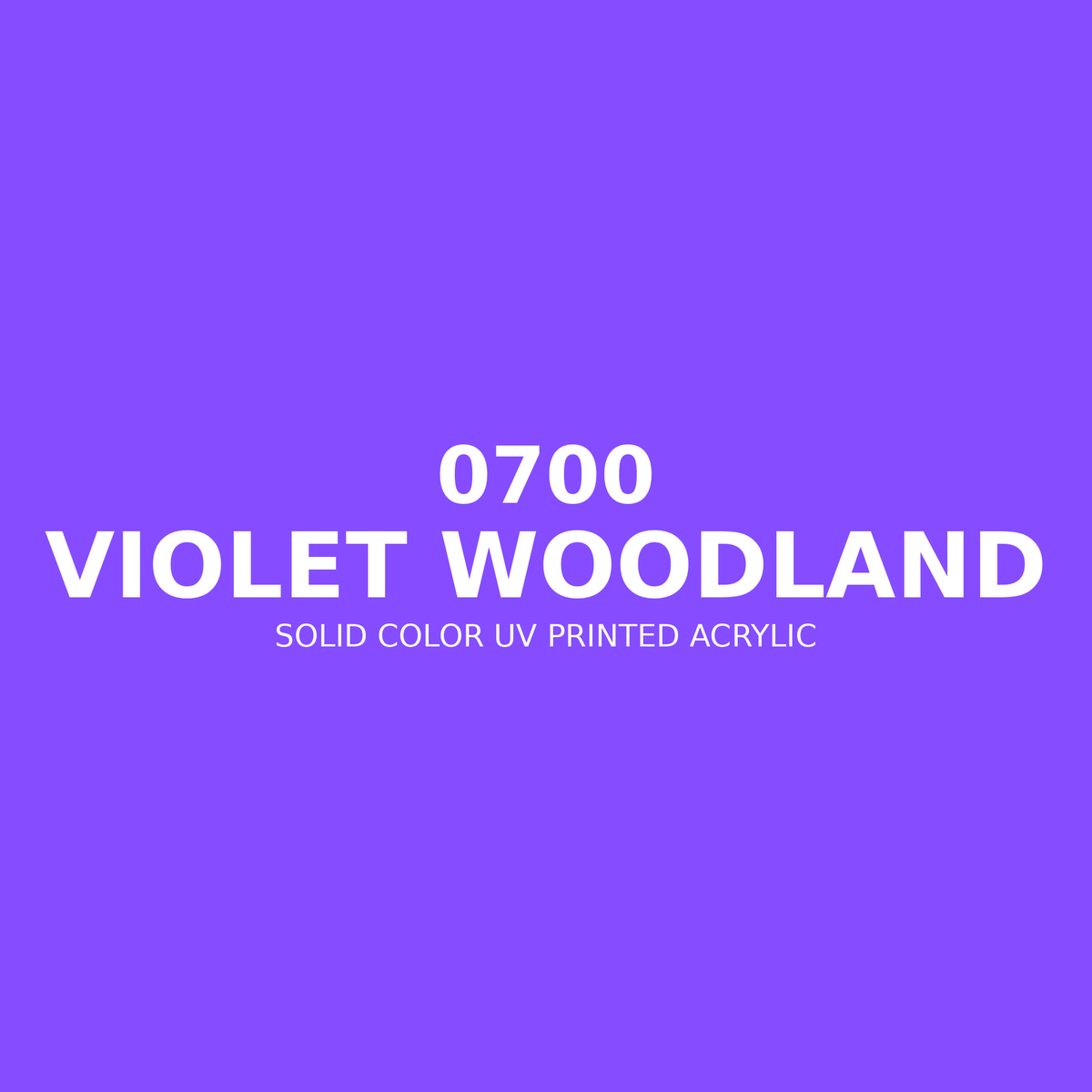 0700 | Violet Woodland | Solid Color UV Printed Acrylic - Solid Color UV Printed Acrylic