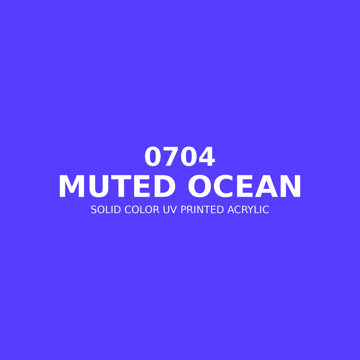 0704 | Muted Ocean | Solid Color UV Printed Acrylic - Solid Color UV Printed Acrylic