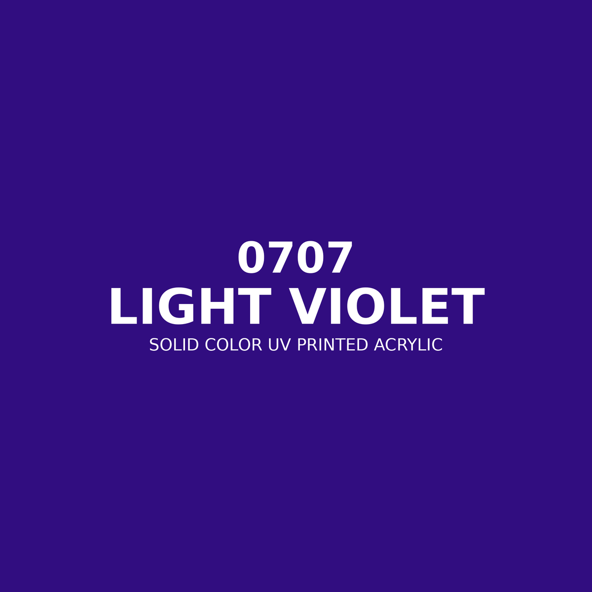 0707 | Light Violet | Solid Color UV Printed Acrylic - Solid Color UV Printed Acrylic