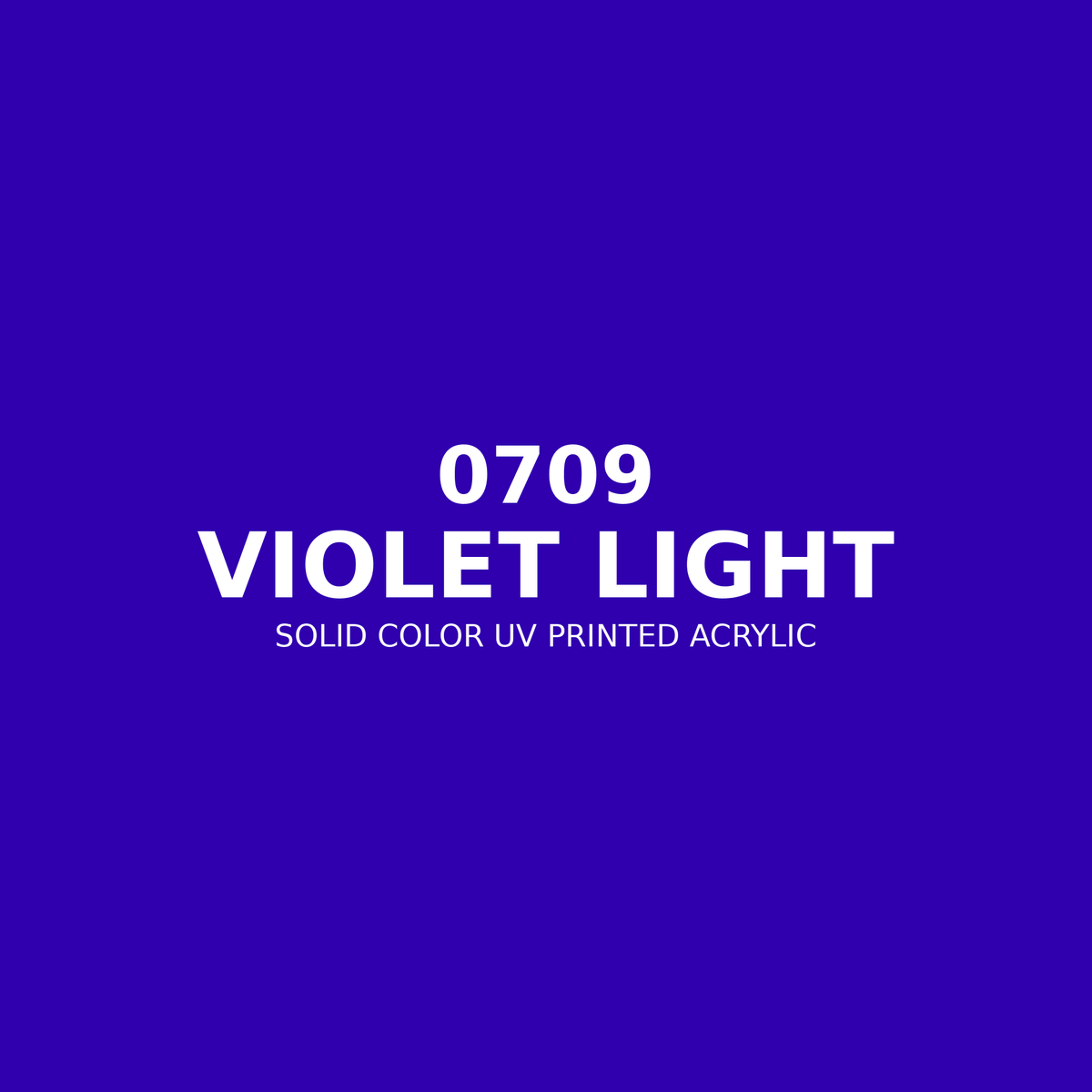0709 | Violet Light | Solid Color UV Printed Acrylic - Solid Color UV Printed Acrylic