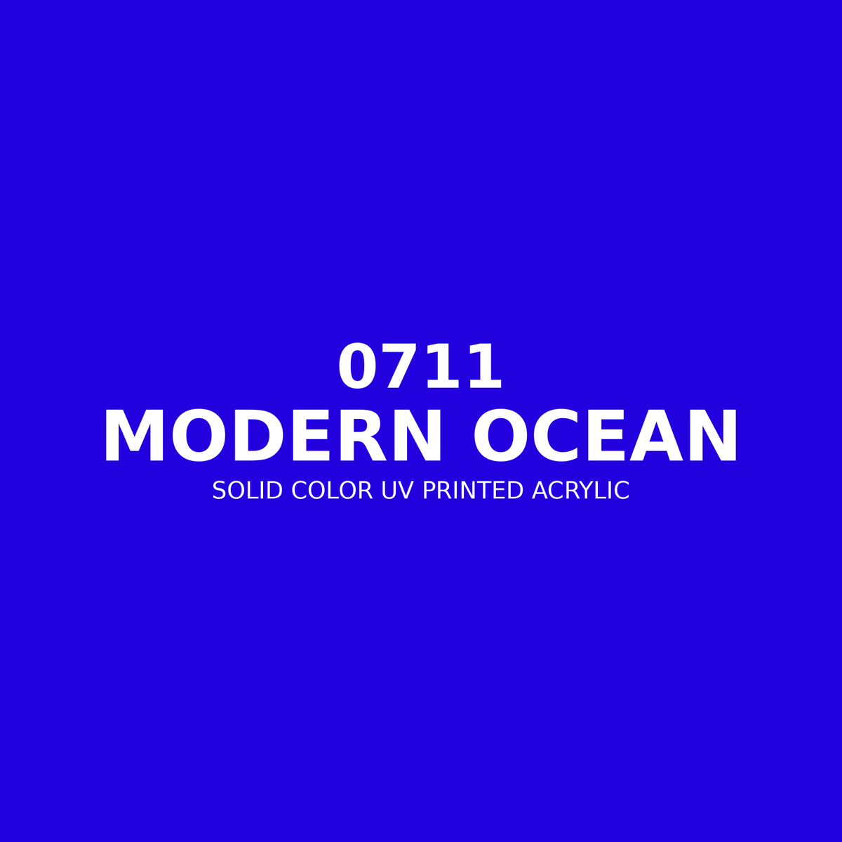 0711 | Modern Ocean | Solid Color UV Printed Acrylic - Solid Color UV Printed Acrylic