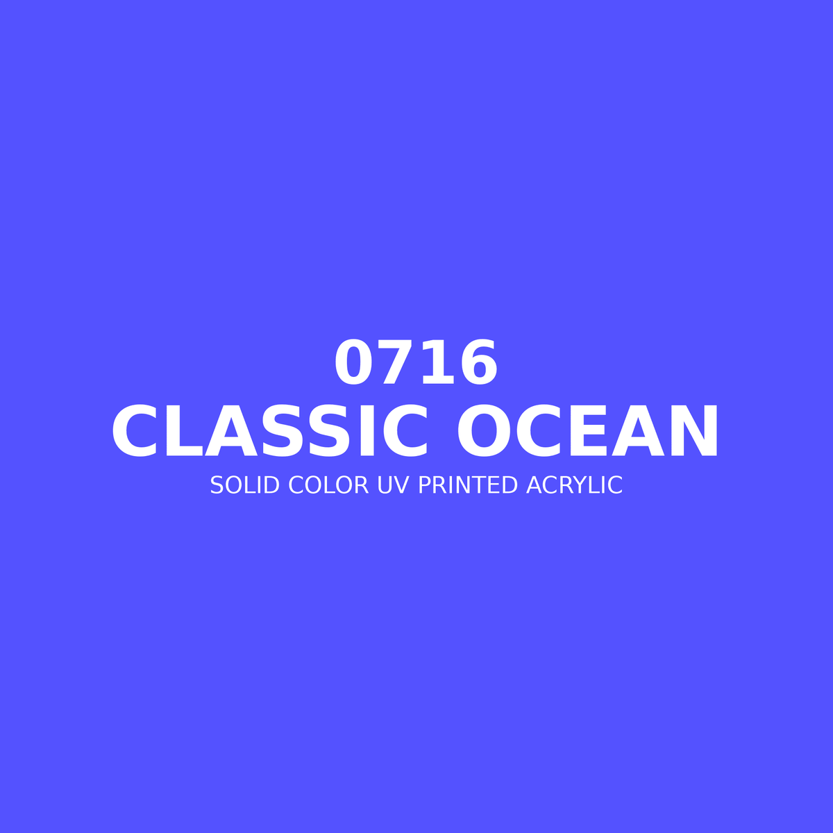 0716 | Classic Ocean | Solid Color UV Printed Acrylic - Solid Color UV Printed Acrylic