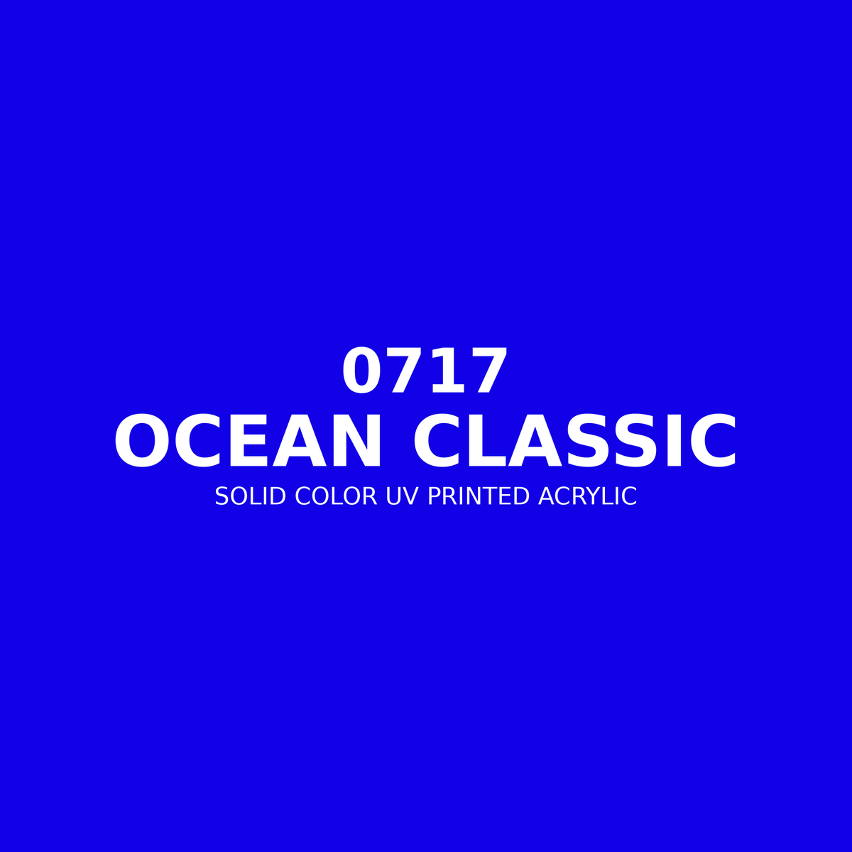 0717 | Ocean Classic | Solid Color UV Printed Acrylic - Solid Color UV Printed Acrylic