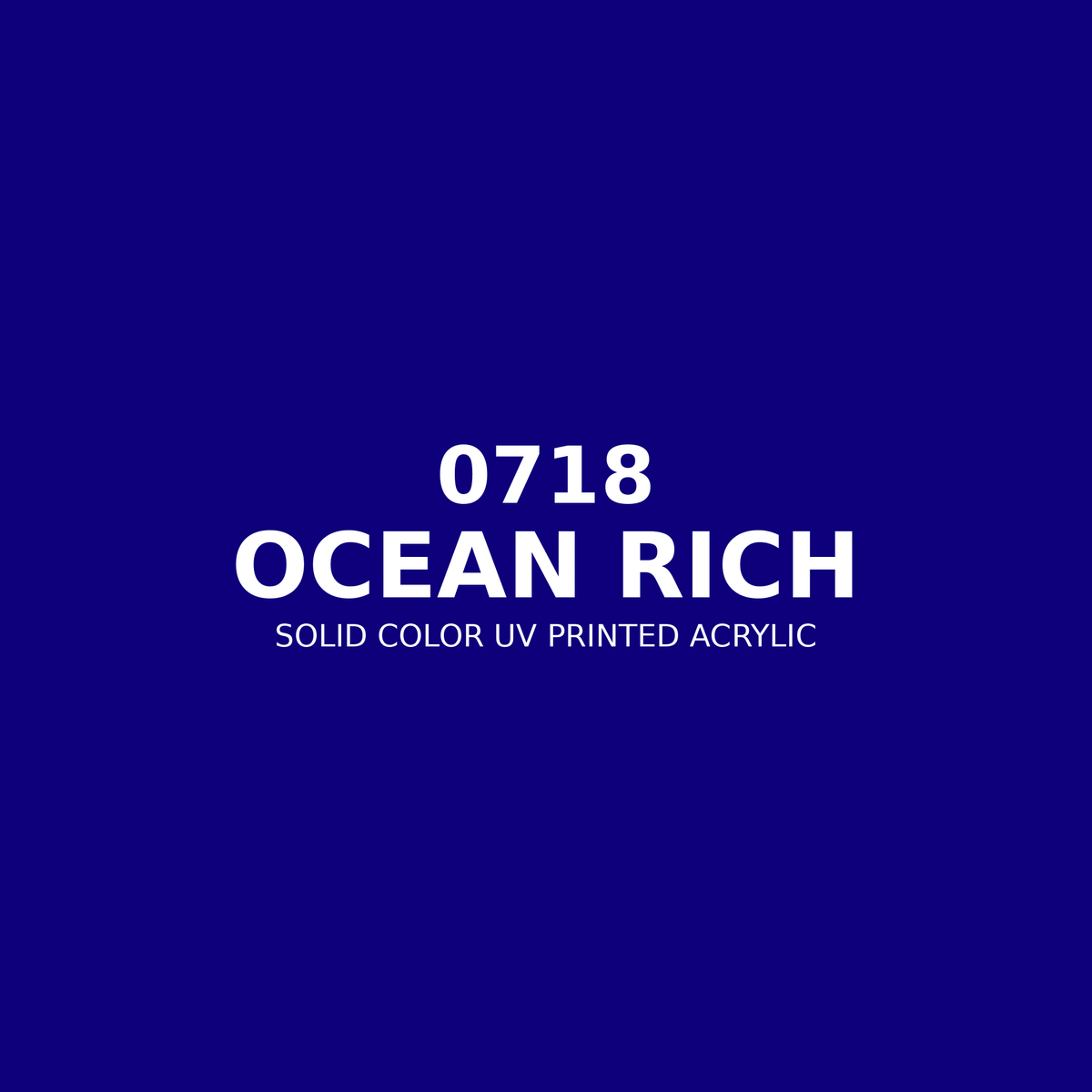 0718 | Ocean Rich | Solid Color UV Printed Acrylic - Solid Color UV Printed Acrylic