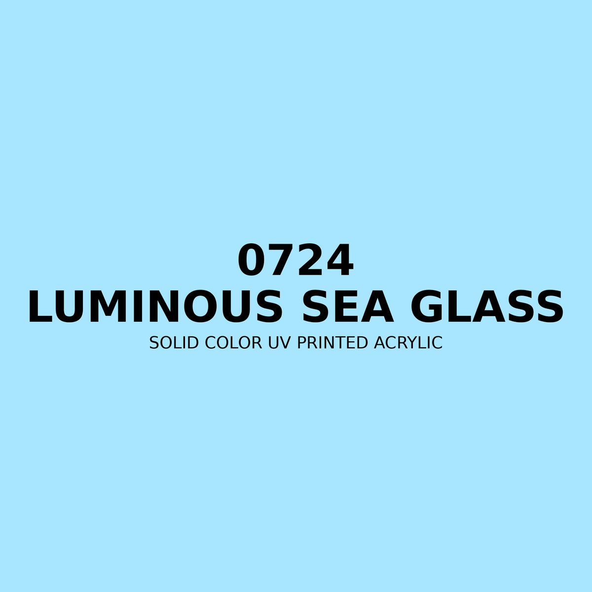 0724 | Luminous Sea Glass | Solid Color UV Printed Acrylic - Solid Color UV Printed Acrylic