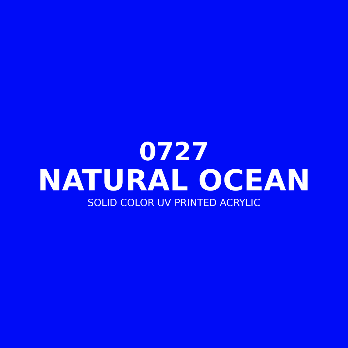 0727 | Natural Ocean | Solid Color UV Printed Acrylic - Solid Color UV Printed Acrylic