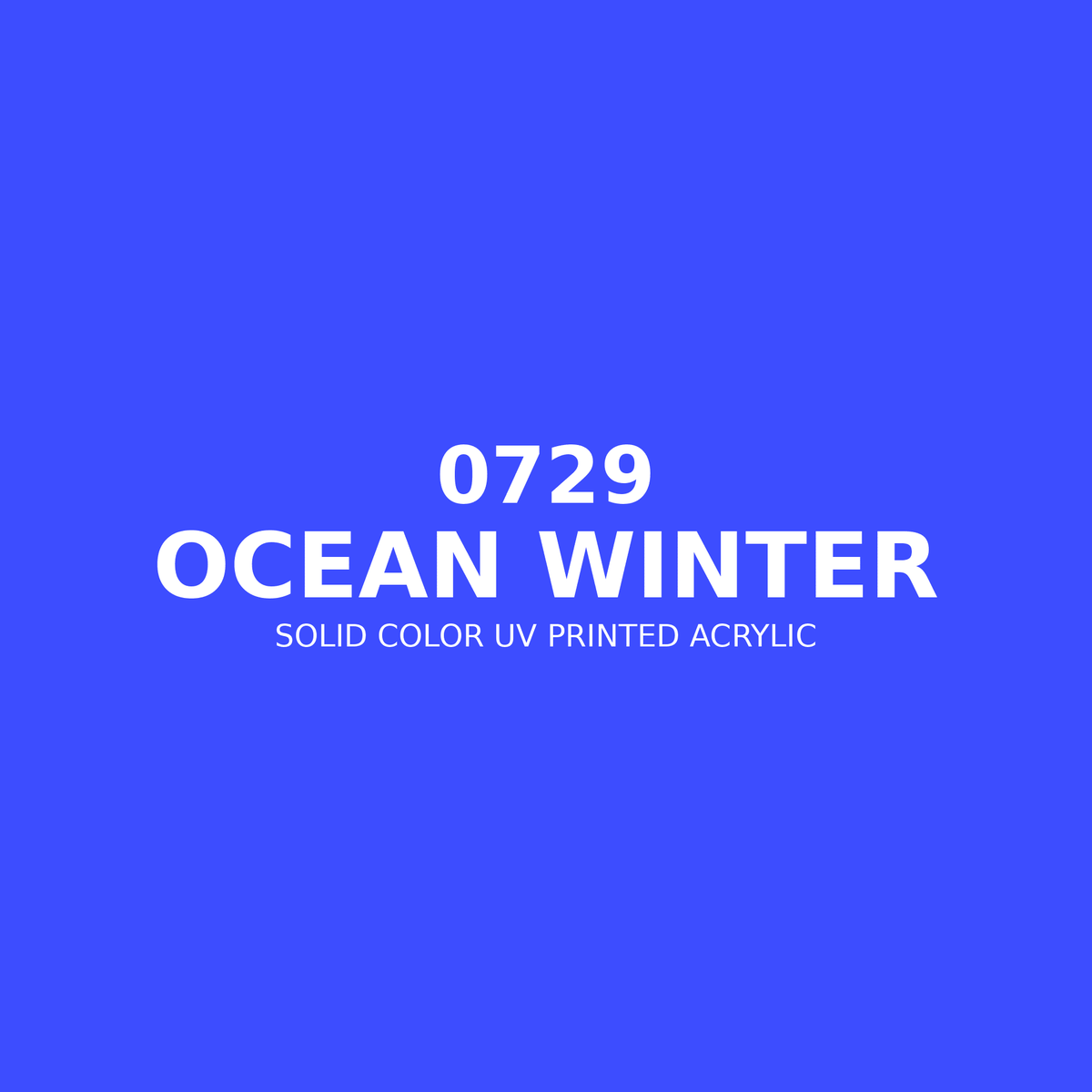 0729 | Ocean Winter | Solid Color UV Printed Acrylic - Solid Color UV Printed Acrylic