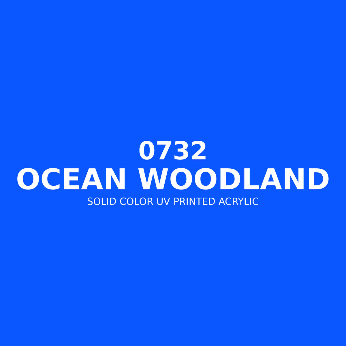 0732 | Ocean Woodland | Solid Color UV Printed Acrylic - Solid Color UV Printed Acrylic