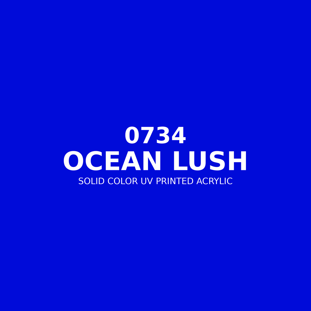 0734 | Ocean Lush | Solid Color UV Printed Acrylic - Solid Color UV Printed Acrylic
