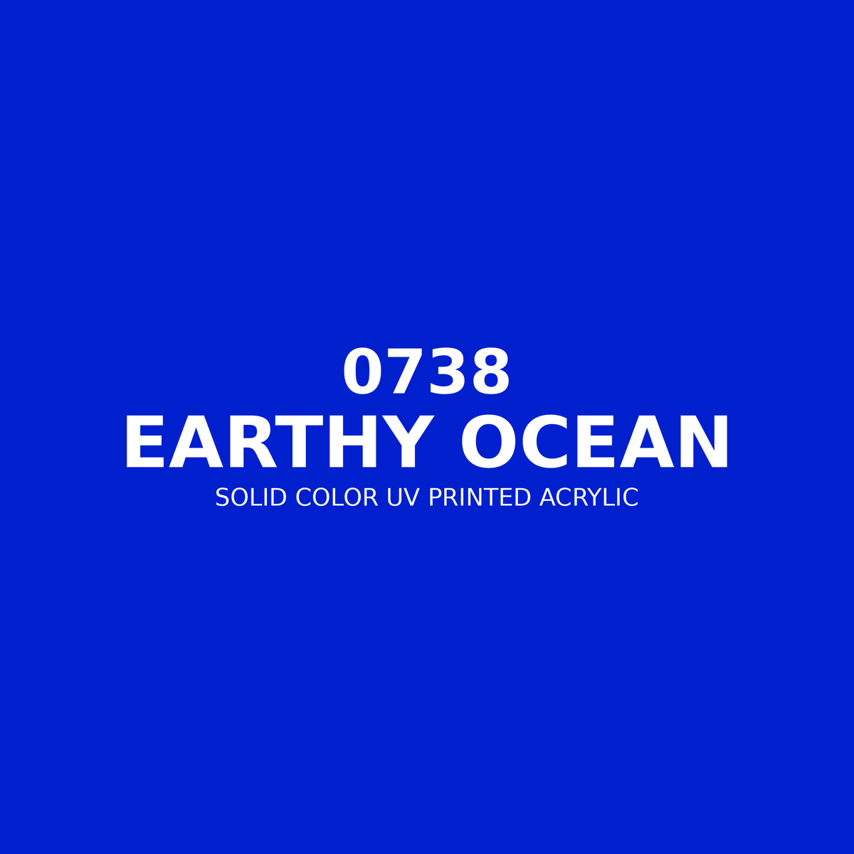 0738 | Earthy Ocean | Solid Color UV Printed Acrylic - Solid Color UV Printed Acrylic