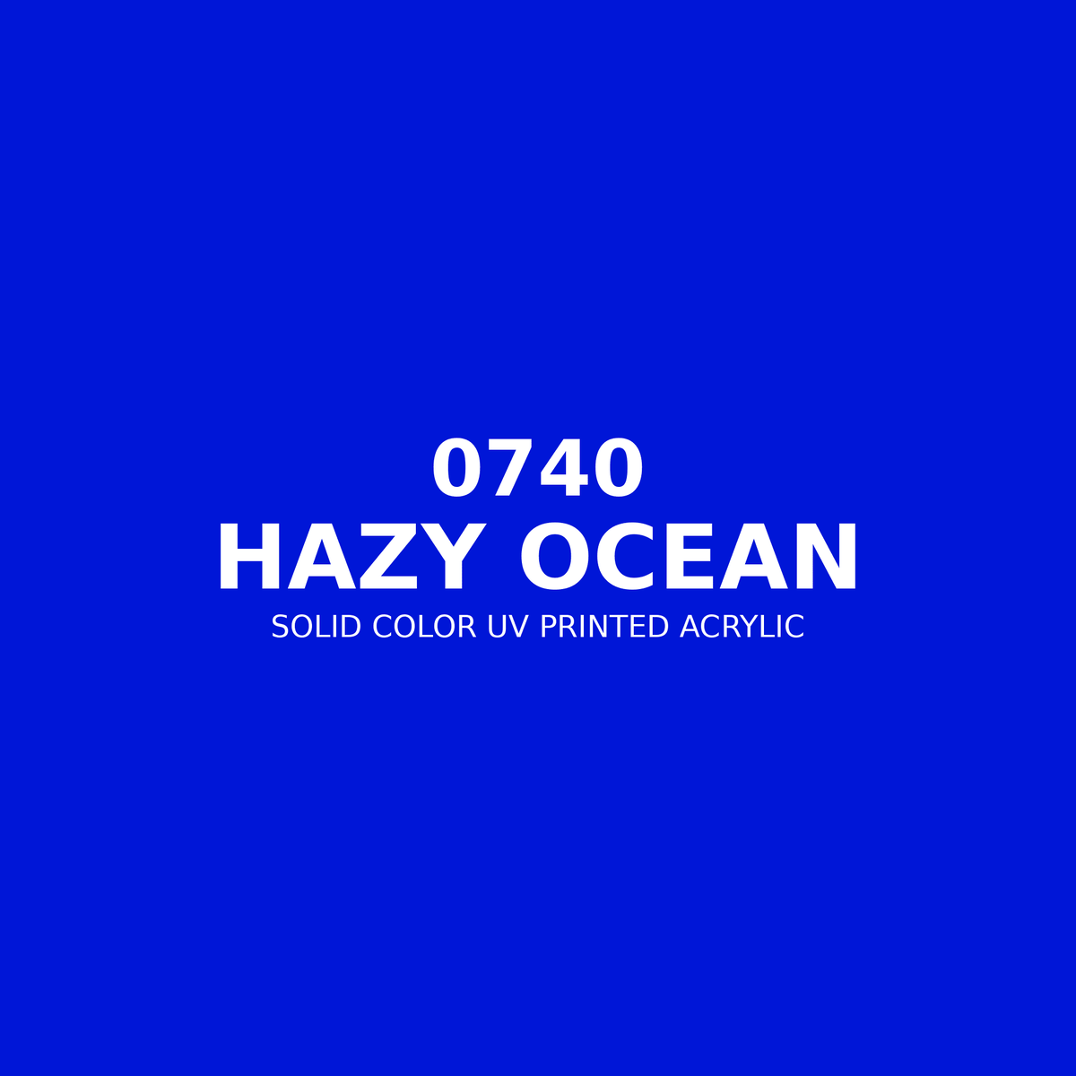 0740 | Hazy Ocean | Solid Color UV Printed Acrylic - Solid Color UV Printed Acrylic