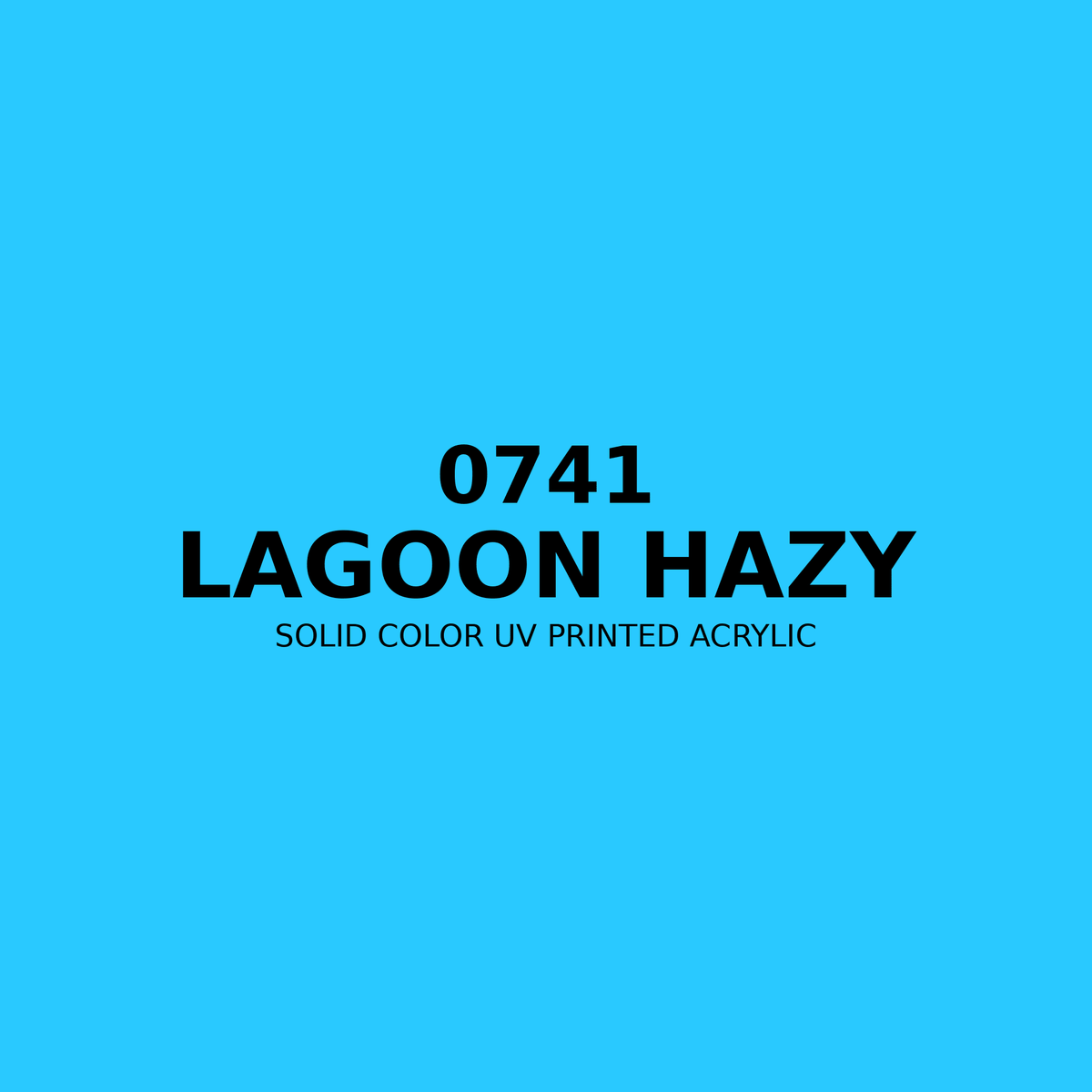 0741 | Lagoon Hazy | Solid Color UV Printed Acrylic - Solid Color UV Printed Acrylic