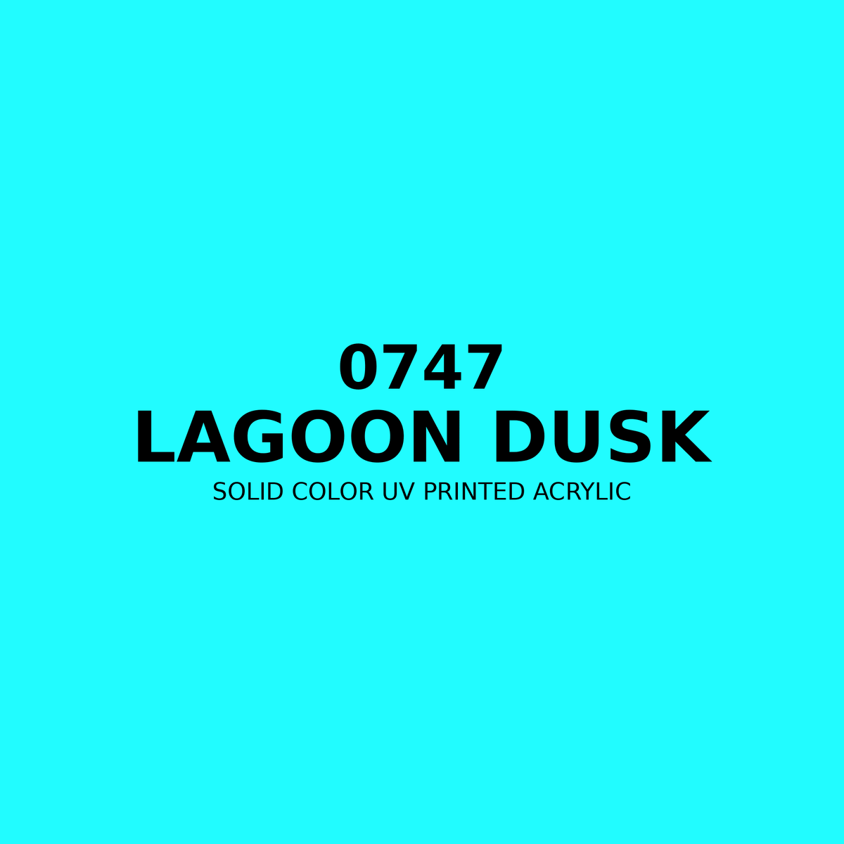 0747 | Lagoon Dusk | Solid Color UV Printed Acrylic - Solid Color UV Printed Acrylic