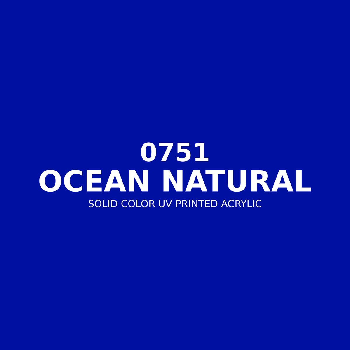 0751 | Ocean Natural | Solid Color UV Printed Acrylic - Solid Color UV Printed Acrylic