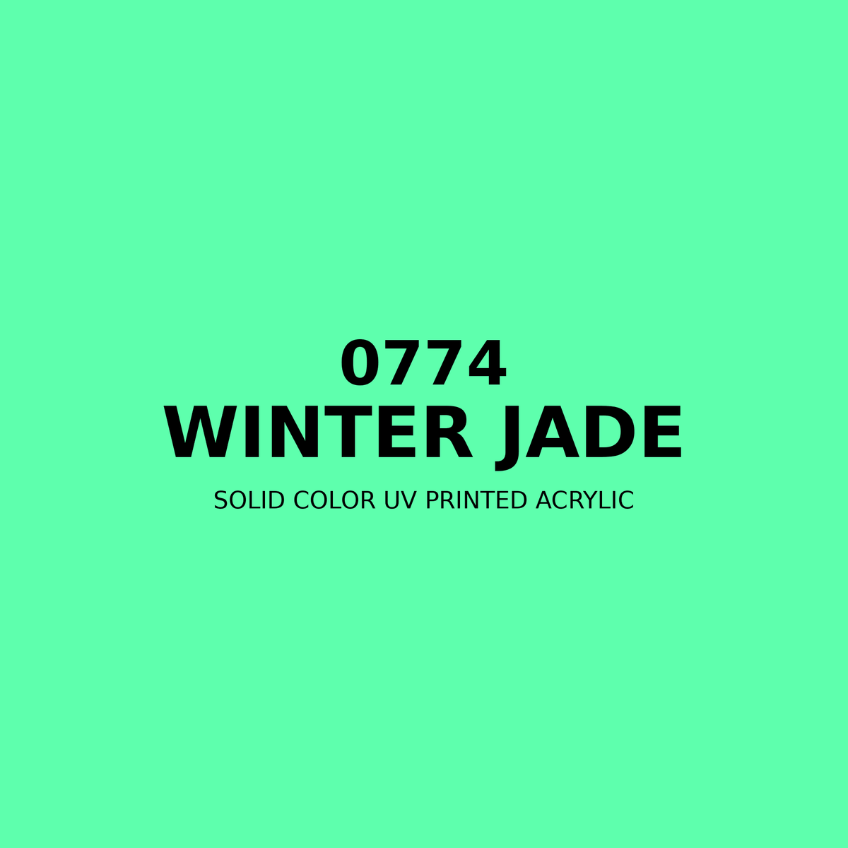 0774 | Winter Jade | Solid Color UV Printed Acrylic - Solid Color UV Printed Acrylic