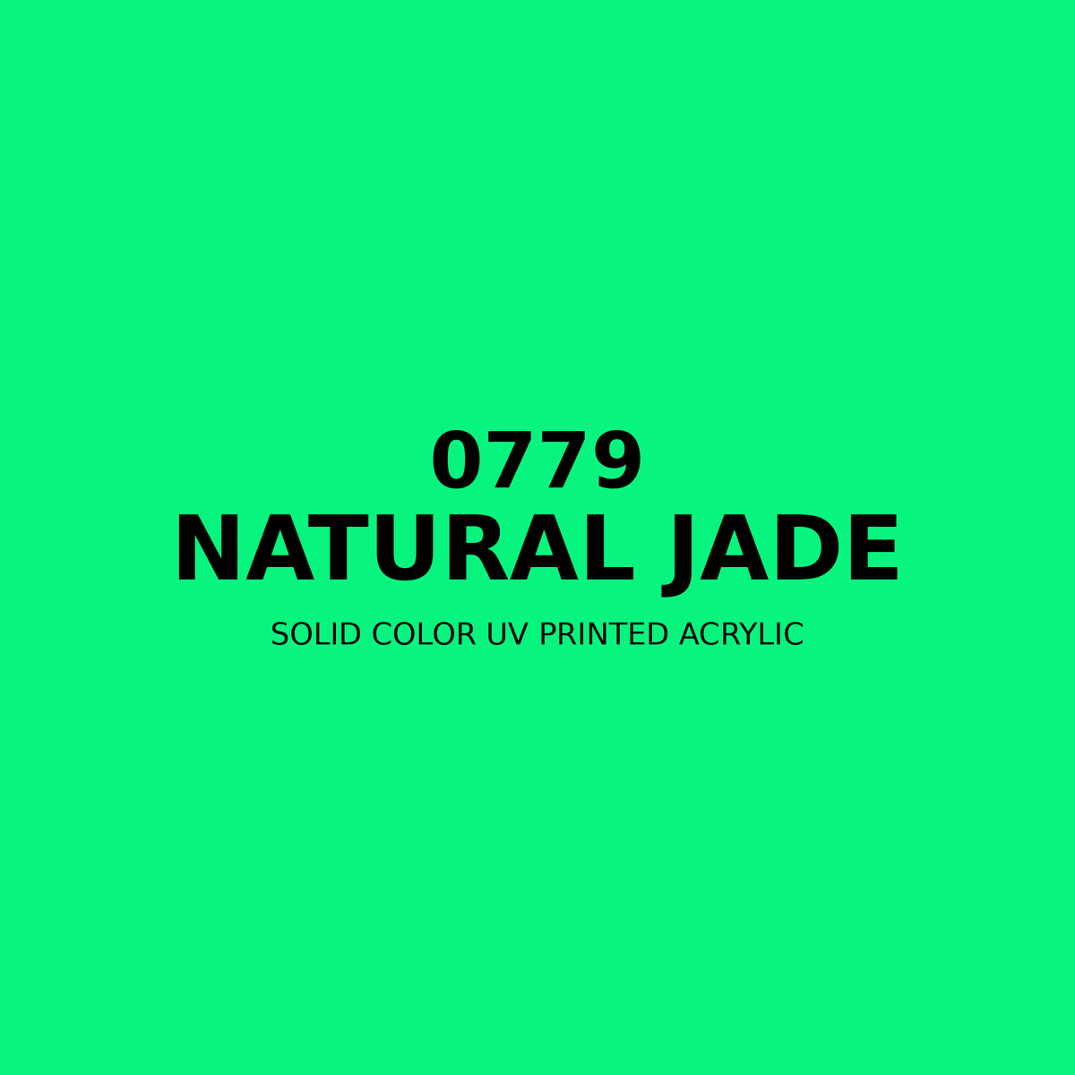 0779 | Natural Jade | Solid Color UV Printed Acrylic - Solid Color UV Printed Acrylic