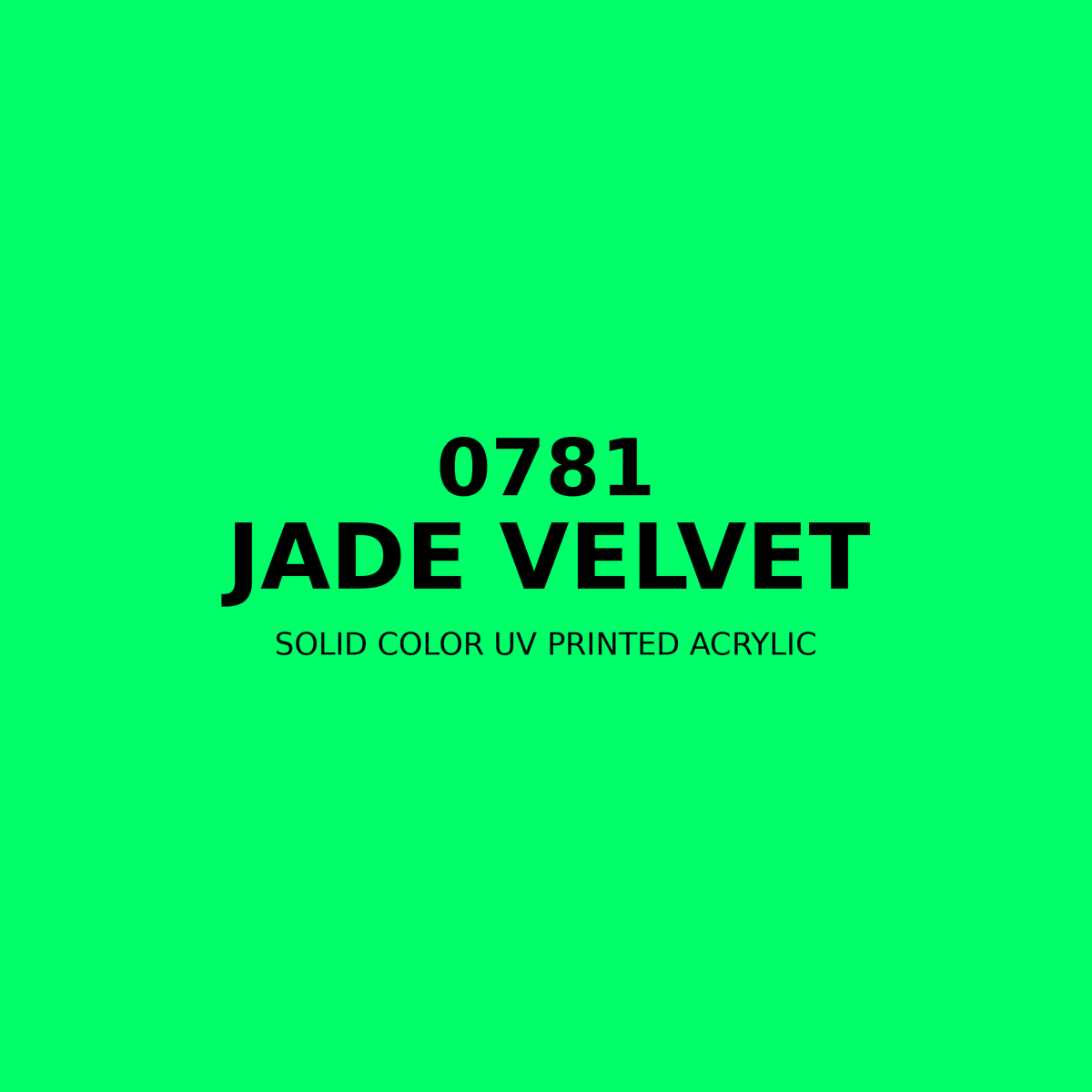 0781 | Jade Velvet | Solid Color UV Printed Acrylic - Solid Color UV Printed Acrylic