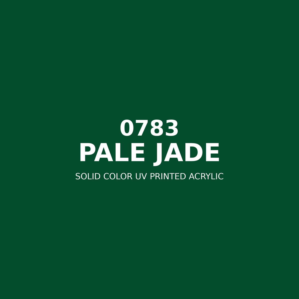 0783 | Pale Jade | Solid Color UV Printed Acrylic - Solid Color UV Printed Acrylic