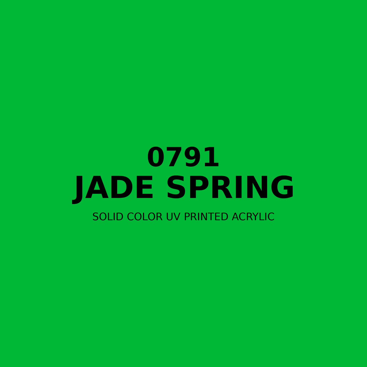 0791 | Jade Spring | Solid Color UV Printed Acrylic - Solid Color UV Printed Acrylic