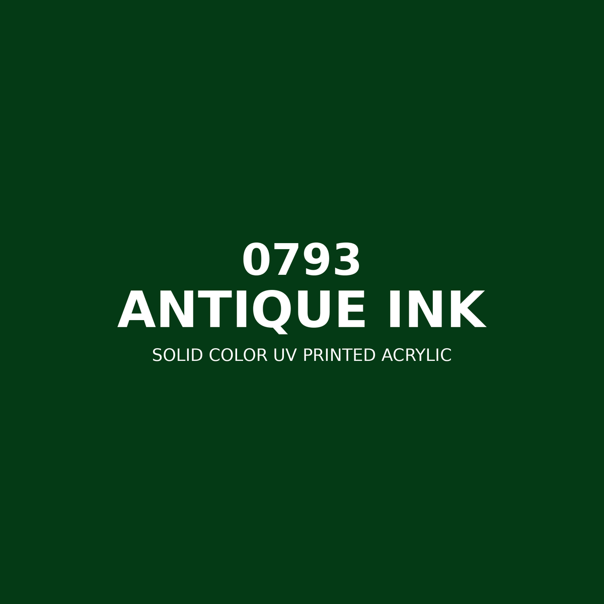 0793 | Antique Ink | Solid Color UV Printed Acrylic - Solid Color UV Printed Acrylic