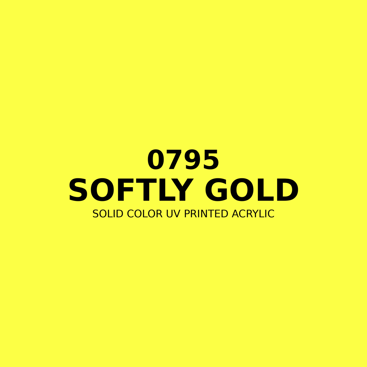 0795 | Softly Gold | Solid Color UV Printed Acrylic - Solid Color UV Printed Acrylic
