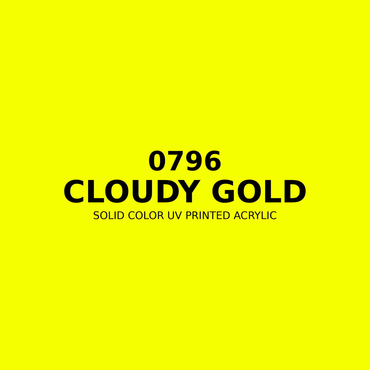 0796 | Cloudy Gold | Solid Color UV Printed Acrylic - Solid Color UV Printed Acrylic
