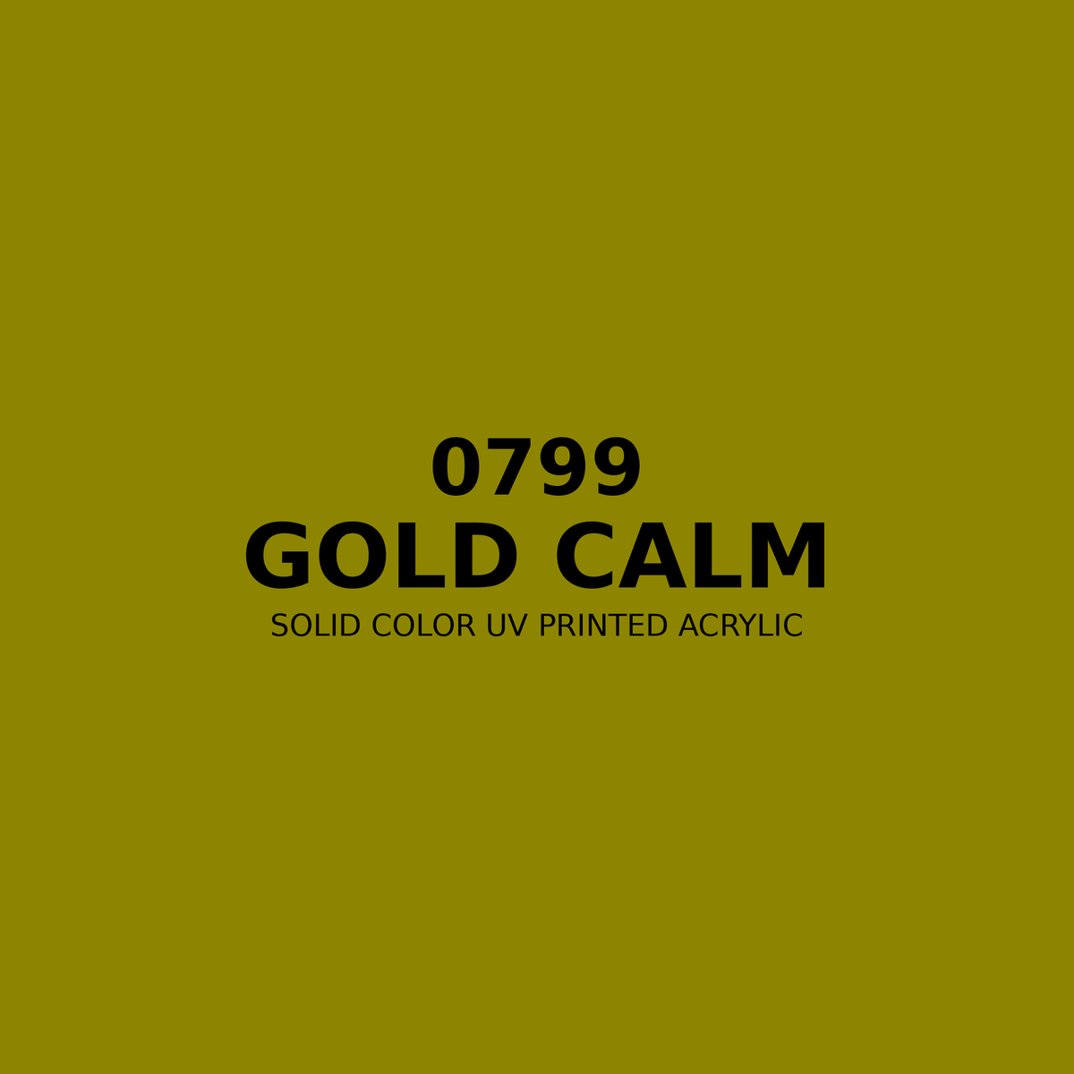 0799 | Gold Calm | Solid Color UV Printed Acrylic - Solid Color UV Printed Acrylic
