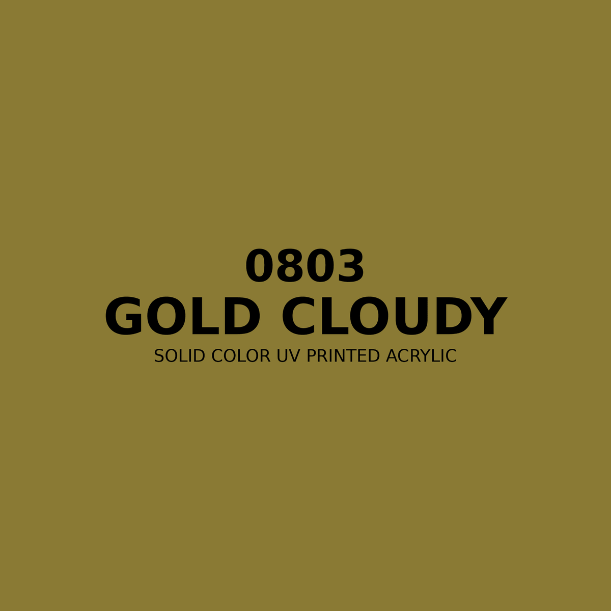 0803 | Gold Cloudy | Solid Color UV Printed Acrylic - Solid Color UV Printed Acrylic